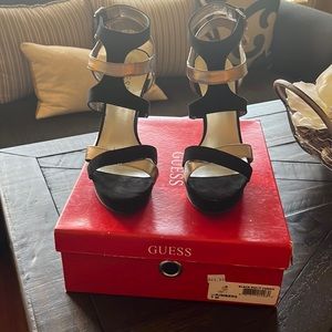 Ladies Guess  multi Fabric heels